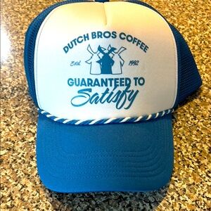 Dutch Bros Coffee Blue and White Trucker Hat